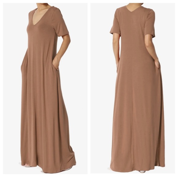 03 Mocha long side pocket maxi dress - Picture 10 of 10